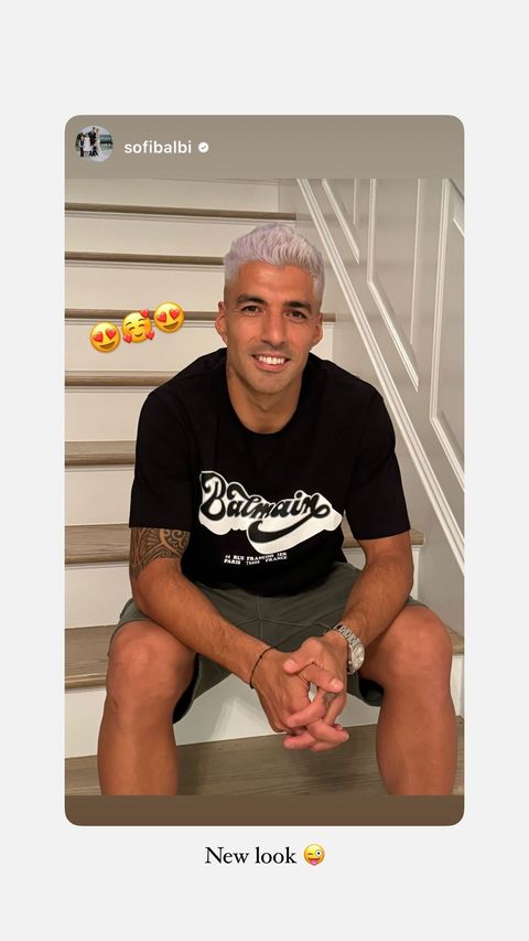 【一图流】银色獠牙？苏亚雷斯展示全新白发造型